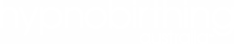 Hypnobirthing Australia Logo Text Only White