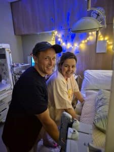 couple in calm birth environment