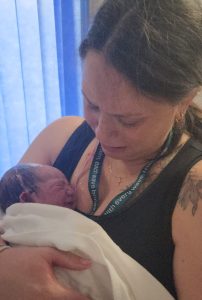 mum with newborn baby after natural birth